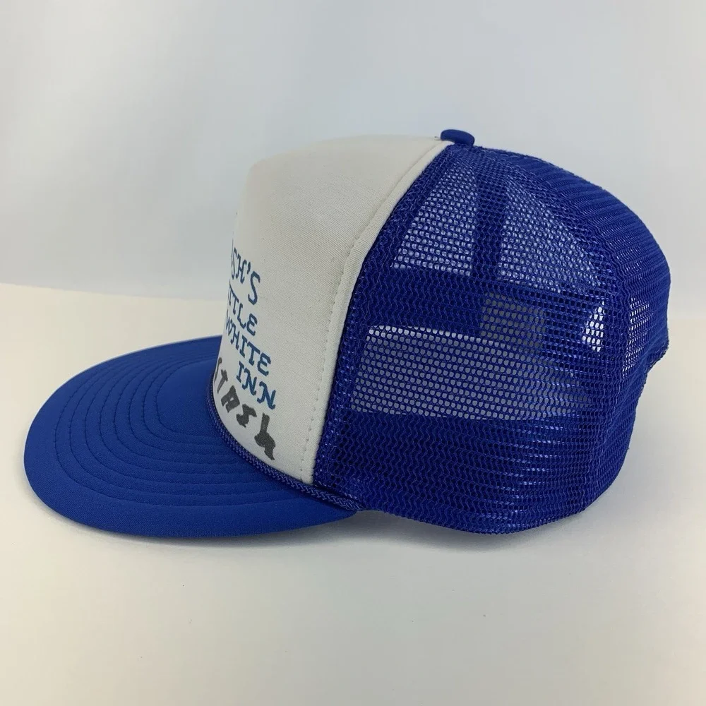 Stash's Little White Inn Hat Blue Mesh Snapback Trucker Cap Wisconsin Vintage